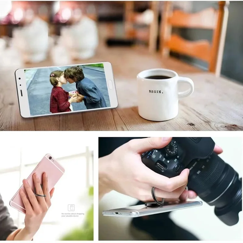 Magnetic Ring Mobile Phone Ring Buckle 360 Degree Rotating Portable Phone Buckle Smartphone Accessories Round Finger Bracket view 6