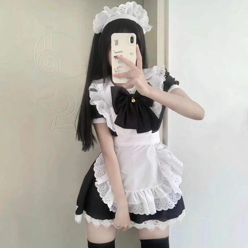 

Japanese-style Cute Lolita Bunny GirlcosplayBlack and White Maid Dress