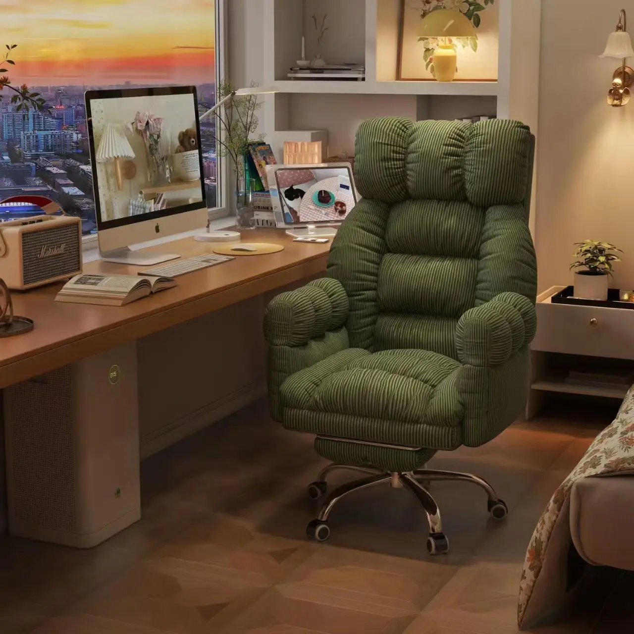Home comfortable sedentary sofa chair bedroom desk chair dormitory can sit or lie down