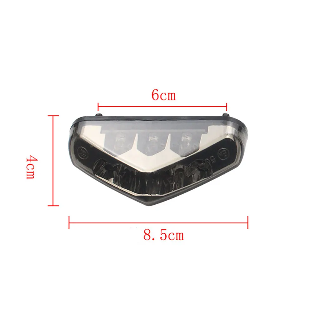 Mini Motorcycle LED Tail License Light 12V Rear Brake Lamp For Pit Dirt Bike ATV Chopper Scooter Cruiser Number Plate Taillight - view 5