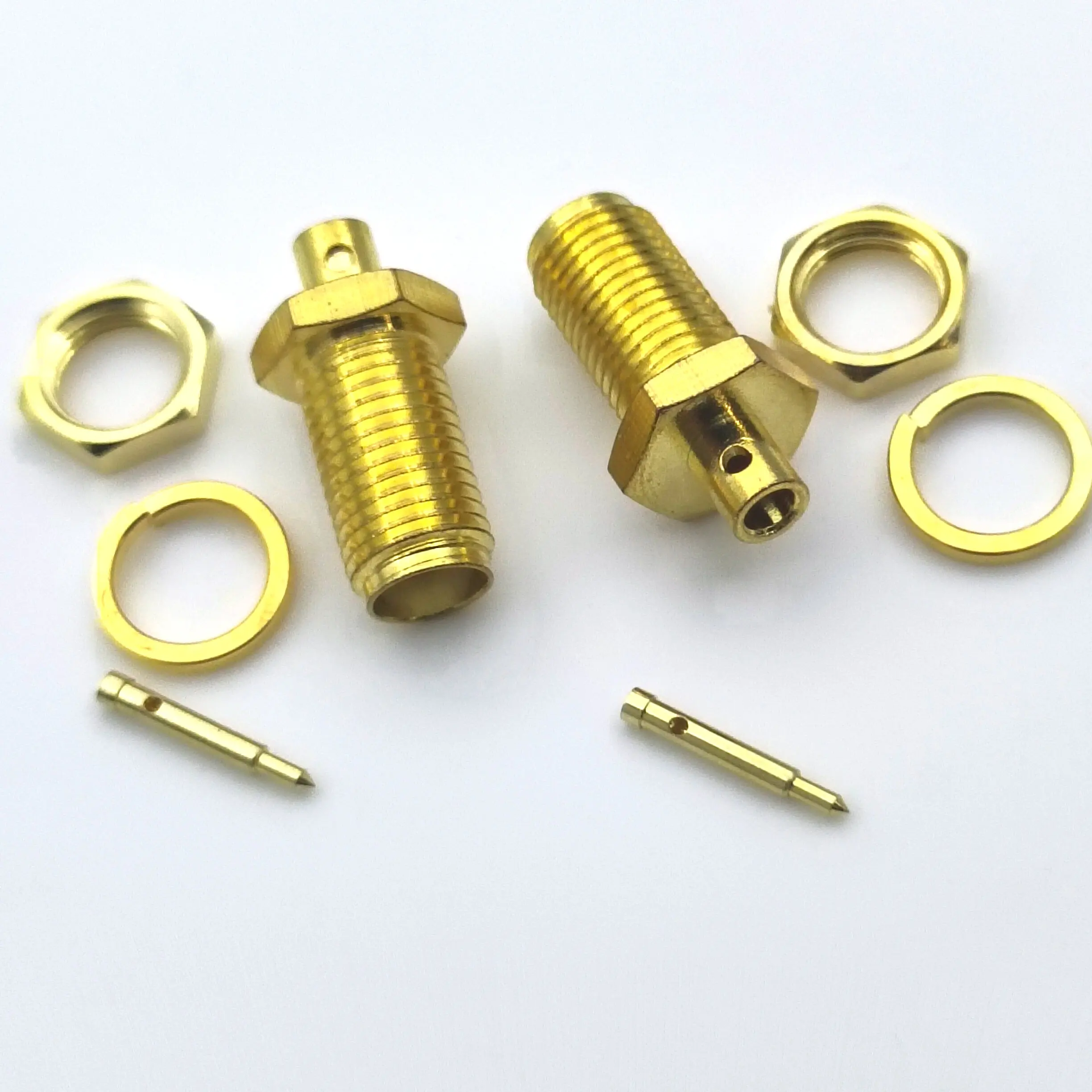 RP SMA Female Crimp Connector for solder RG405 0.086