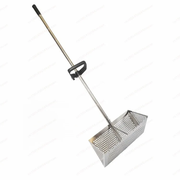 

Hot Sale Stainless Steel Flea Rake Heavy Duty Sieve Sand Rake Shovel Removable Beach Garden Rake