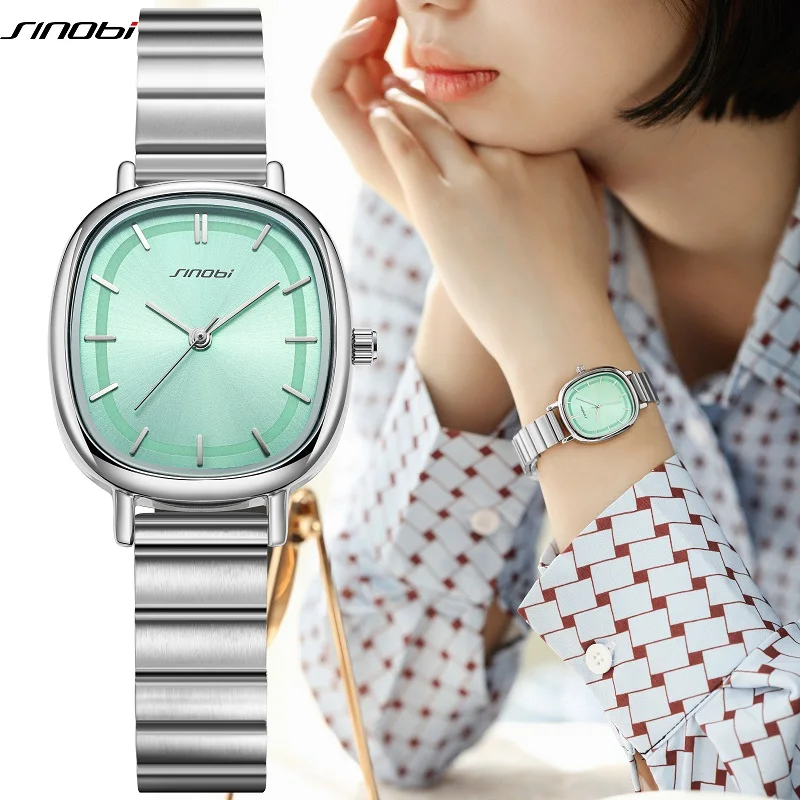 SINOBI Fashion Design Women\'s Watches Elegant Style Woman\'s Quartz Wristwatches Top Luxury Female Gifts Clock  Reloj Para Mujer