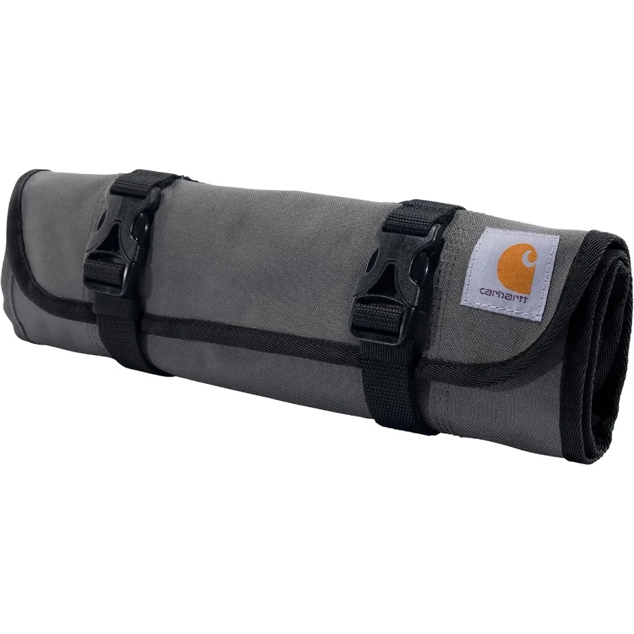 Carhartt 18ポケットユーティリティロール 耐久性のある防水ツール整理ロールバッグ 頑丈な作業現場の保管と効率化に