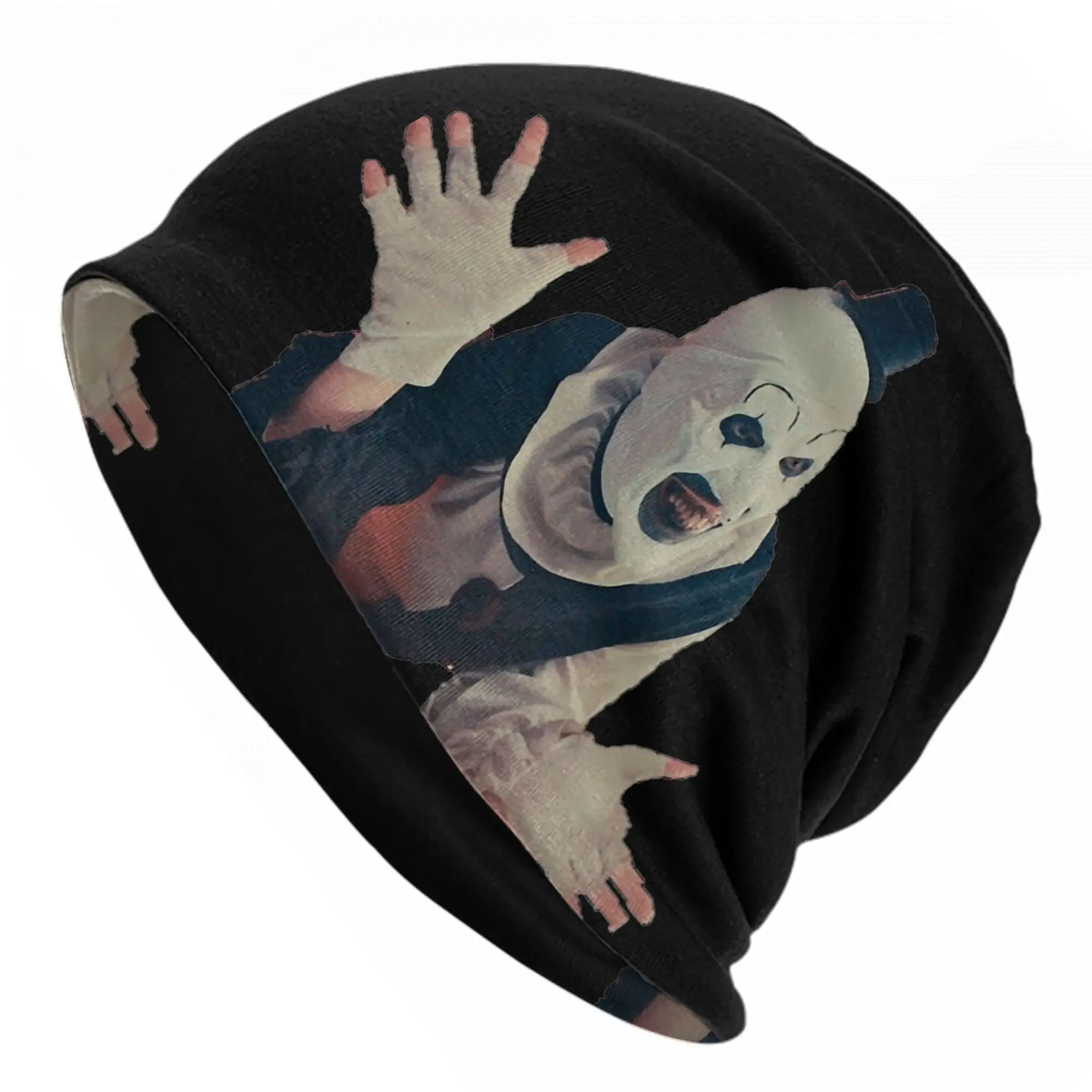 Terrifier Art  Caps Horror Movie Hip Hop Men Women Street Skullies Beanies Hat Spring Warm Head Wrap Bonnet Hat