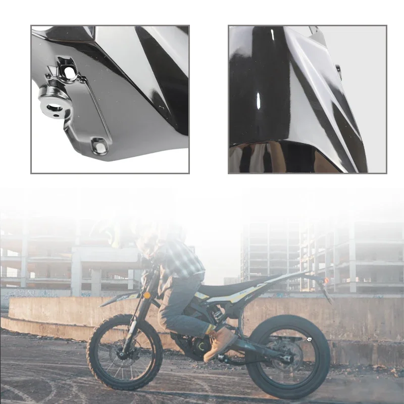 LINGQI RACING Original Black Front Fender Black Mudguard Headlight Shroud Skid Plate Brackets For  Ultra Bee