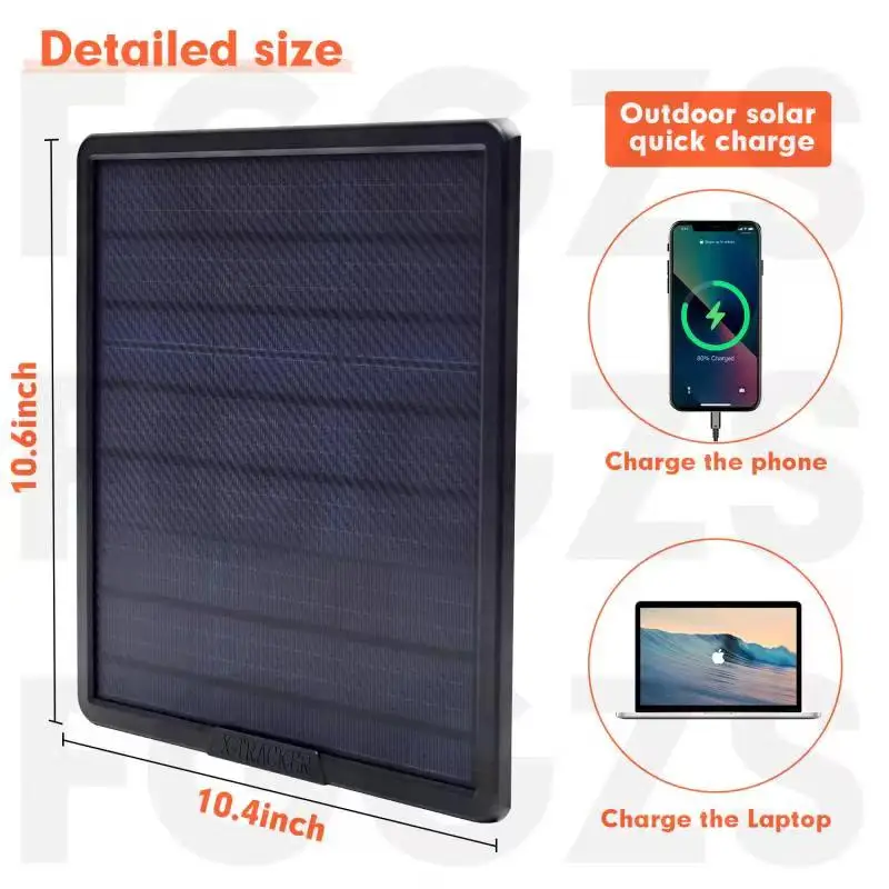 OEM ODM 20W Quick Solar charger 25000 mAh Rechargeable Li Battery High Capacity Solar Kits for Hunting Camera