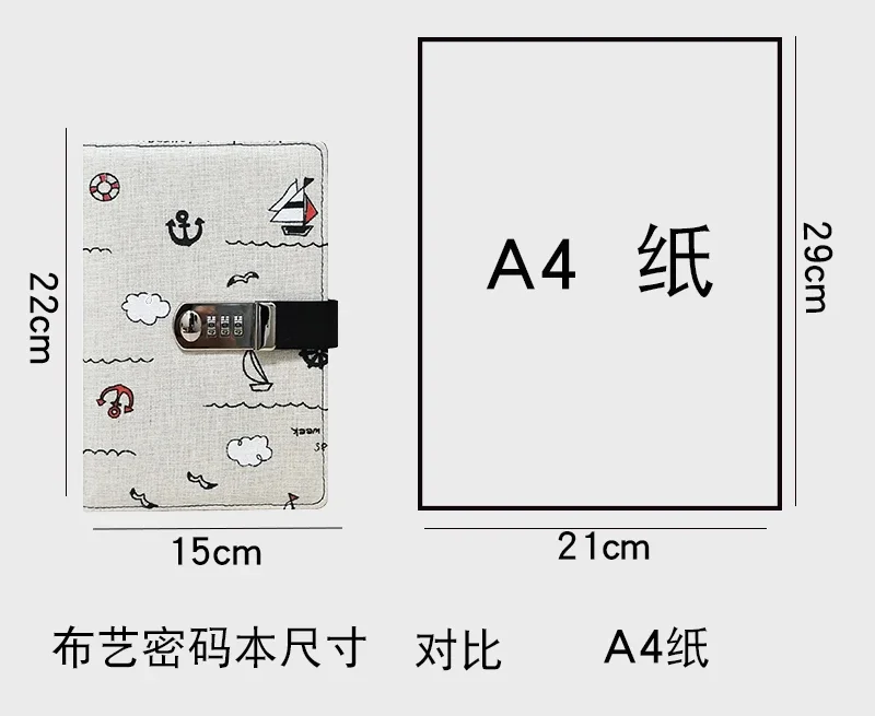 A5 zdjęcia kreskówkowe pamiętnik z zamkiem szyfrowym blokada notatnik dziewczyny hasło książka śliczne grube czasopisma zeszyty przybory szkolne