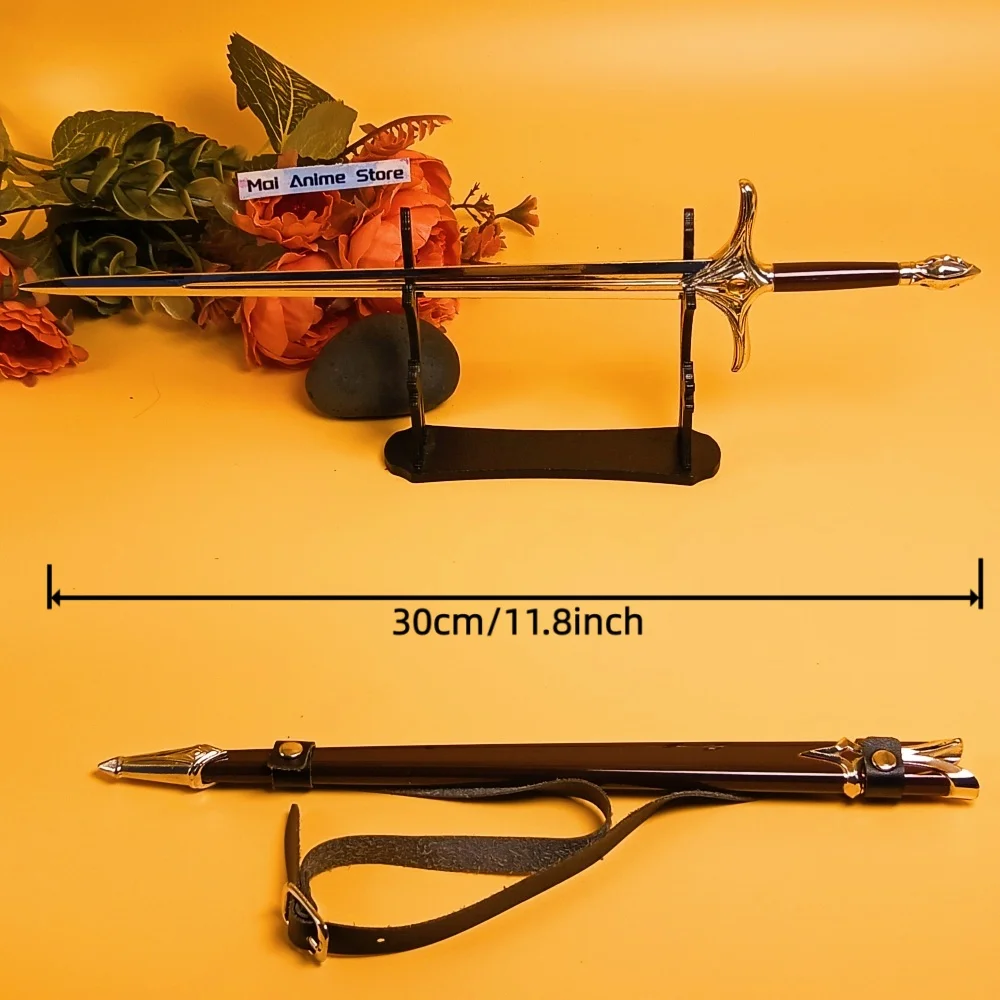11.6inch Baggins Katana Real Katana Samurai Metal Medieval Ninja Ring Aragorn Sword Glamdring Narthil Sword Unsharp Toy Gift