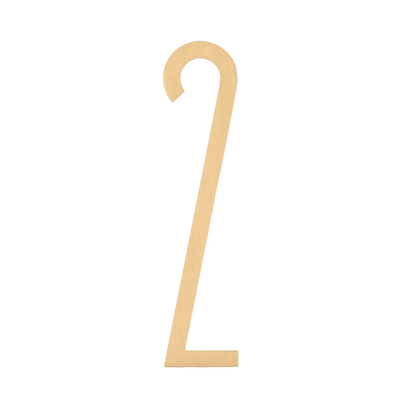 Solid Brass Letters Home Decorative English Alphabet House Number Arabic Numerals DIY Shop Name