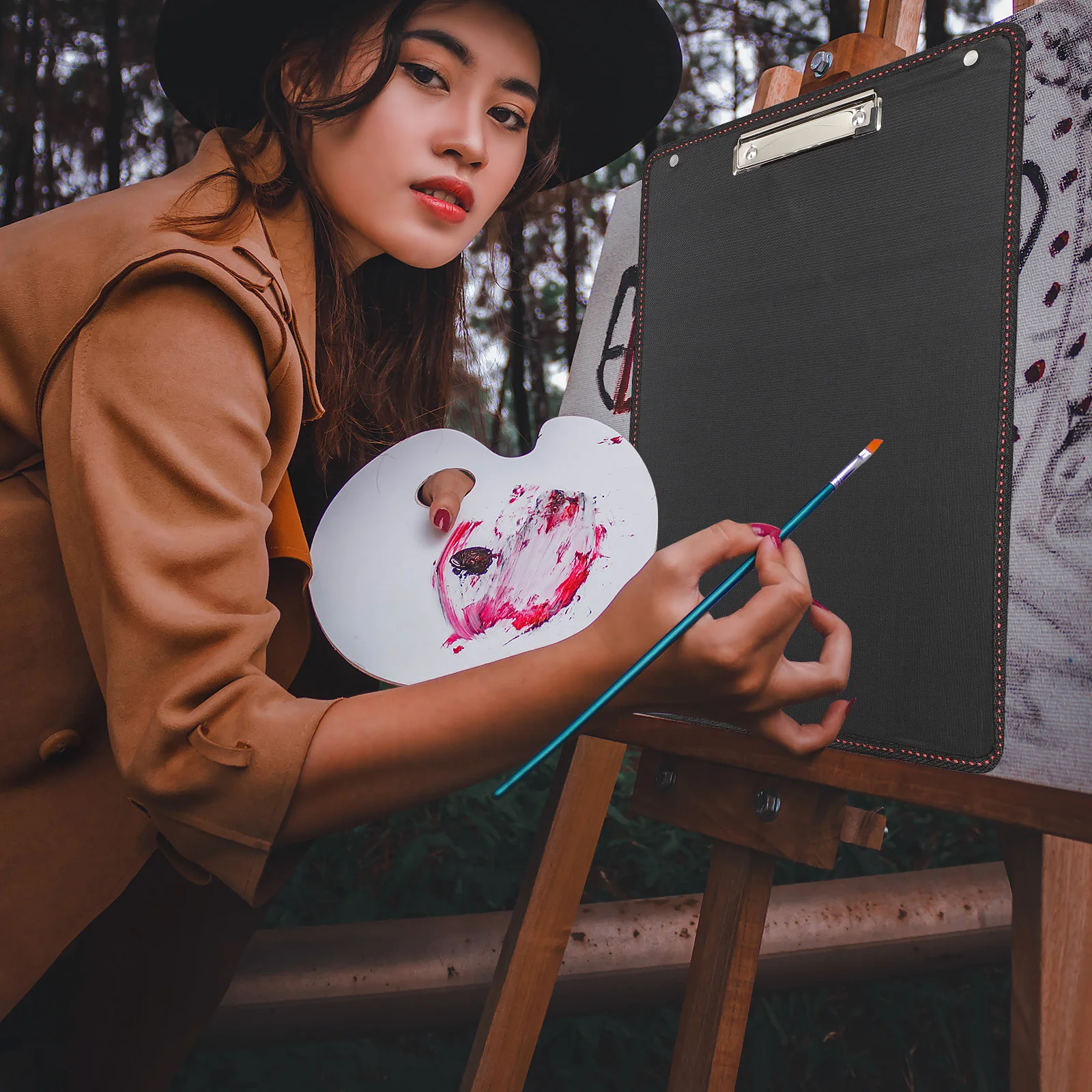 

Waterproof Sketch Board Portable Drawing Clipboard High Strength Clip Board for Outdoor Sketching Painting and Student