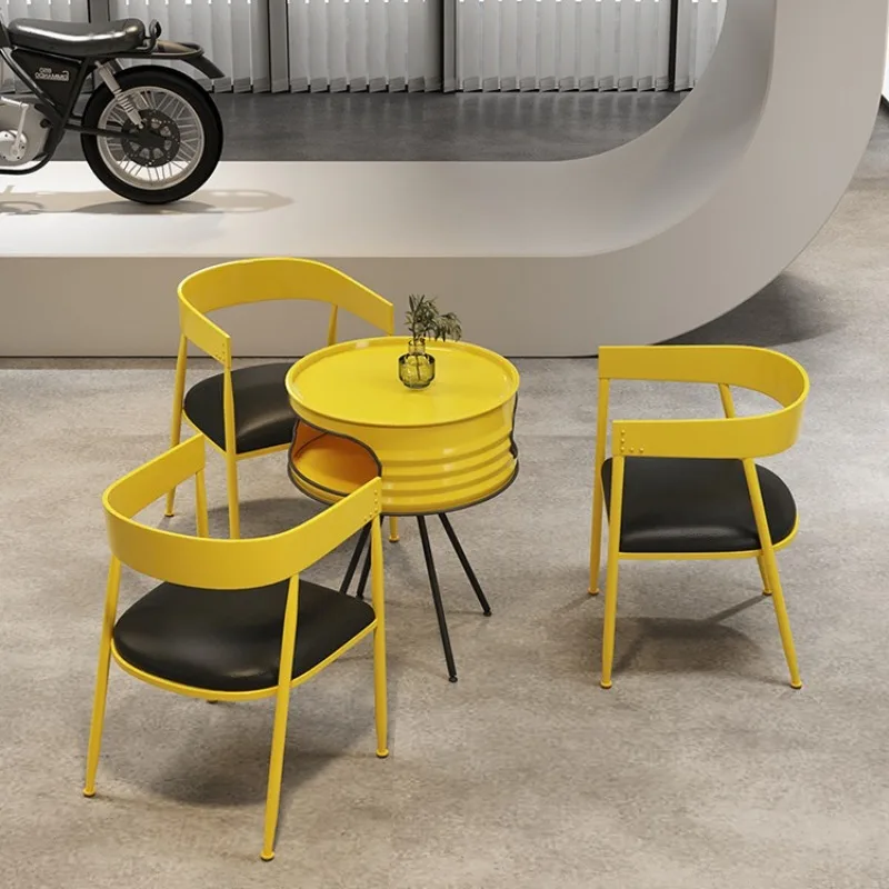 Cafe Dining Table Chair Negotiation Table Furniture Industrial Style Furniture