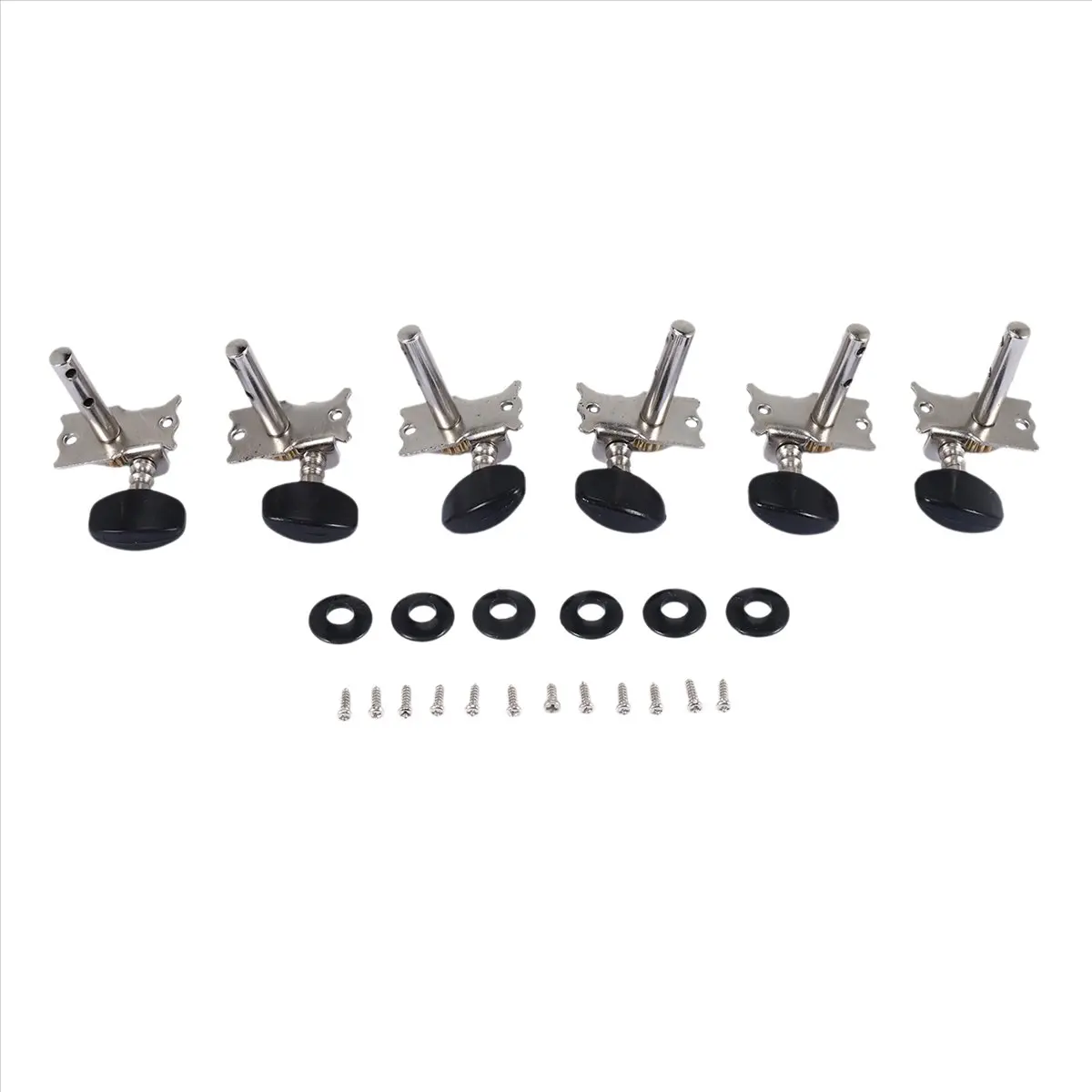 T34C 6Pcs 3R3L Guitar Tuning Pegs Open Machine Heads Acoustic Folk Guitar Tuning Peg Tuners Parts