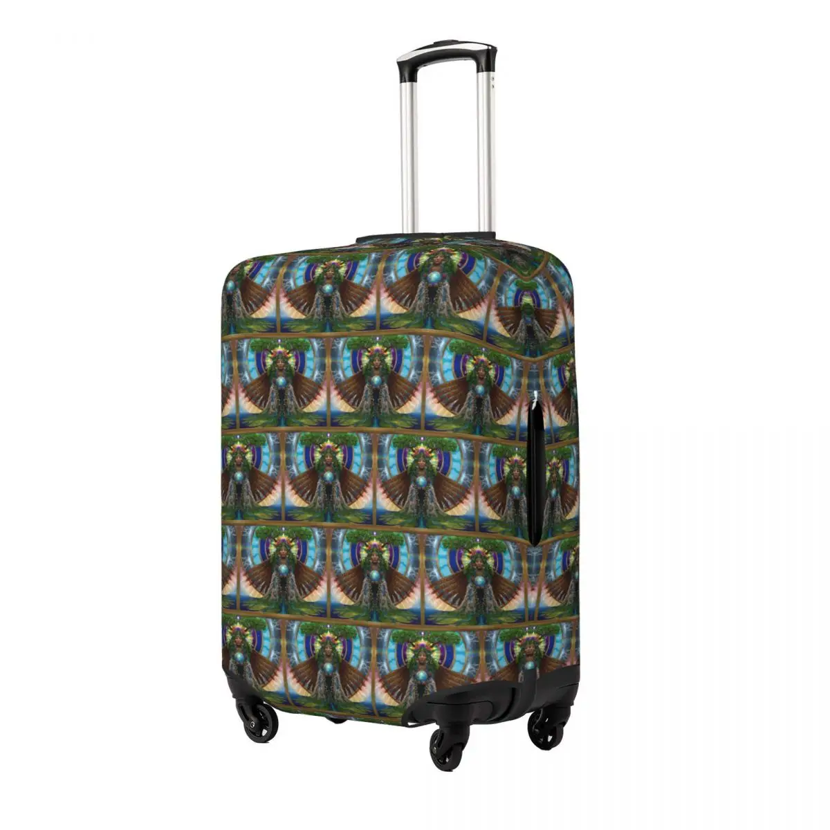

Gaia Sacred System Suitcase Cover Protection Elastic Travel Luggage Protector Covers for 18-32 Inch