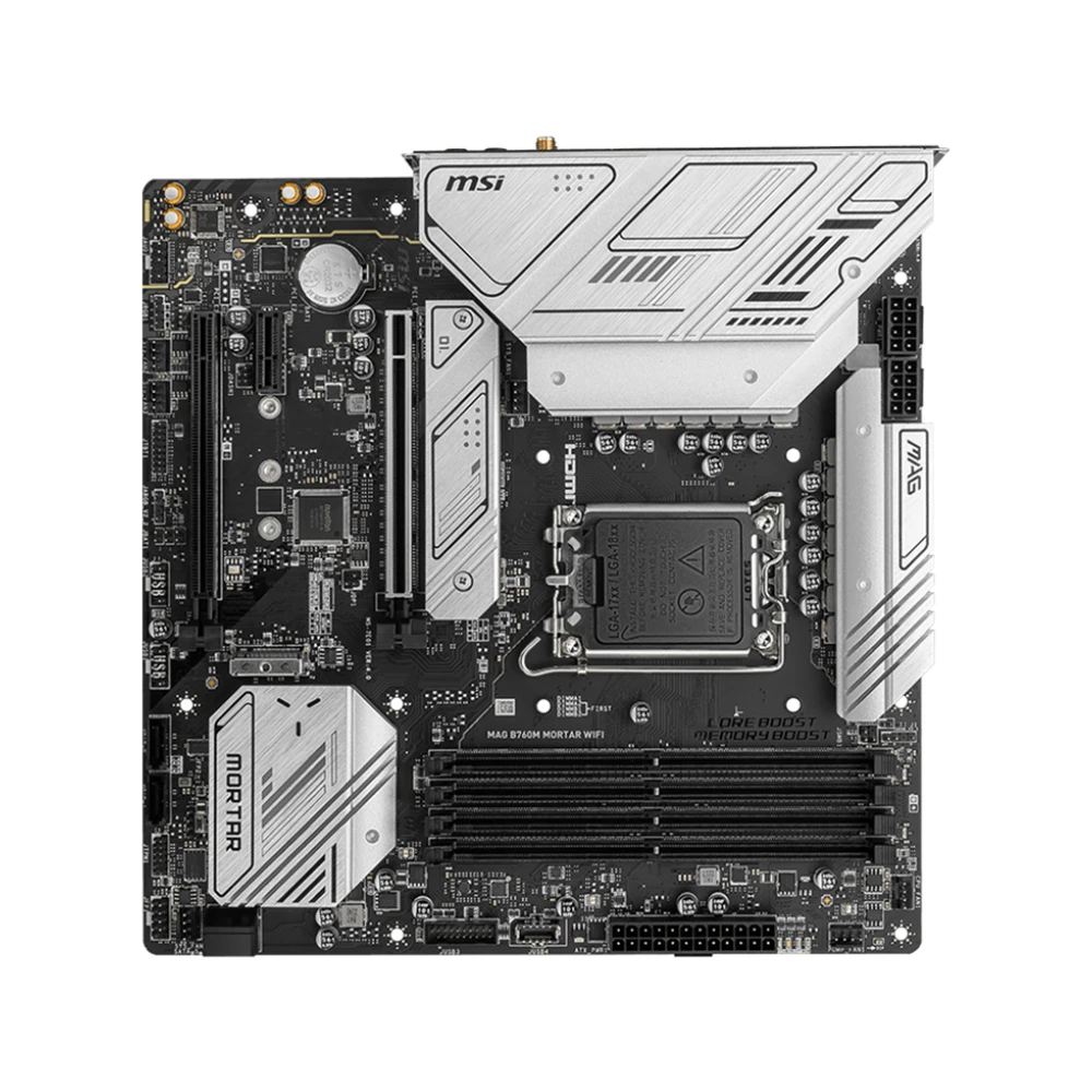 Imagem -03 - Msi-mag B760m Placa-mãe Mortar Wifi Placa-mãe Lga1700 Suporta Processador Intel 12th e 13th 4x Ddr5 256gb Pcie 5.0