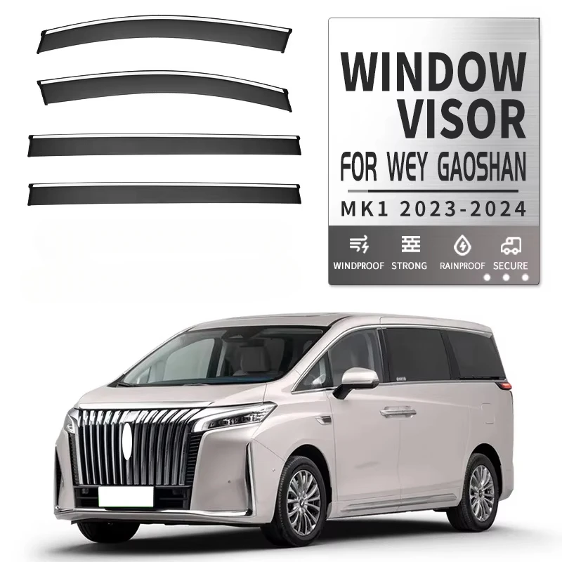 

Fit For Great Wall WEY Gaoshan Window Visor Awnings Shelters Sun Rain Mirror Eyebrow Wind Deflector