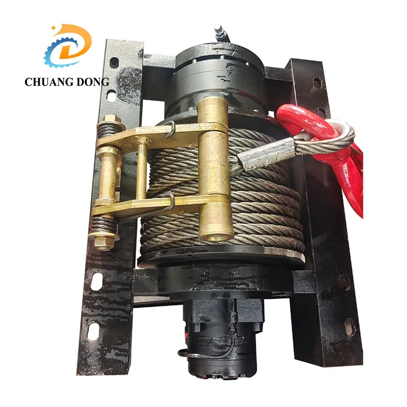 10 20 Ton Trawl Fishing Wire Rope Single Drum Hydraulic Capstan Winches 30 Ton for Marine