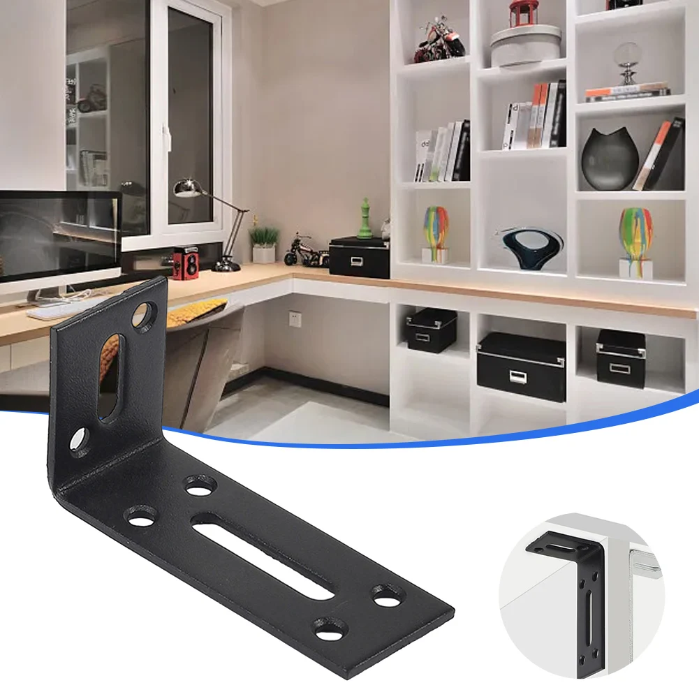 1pcs L Shape Brackets Corner Brackets Adjustable Connector Fixing Bracket Laminated Support Heavy Duty Shelf Furniture Hardware