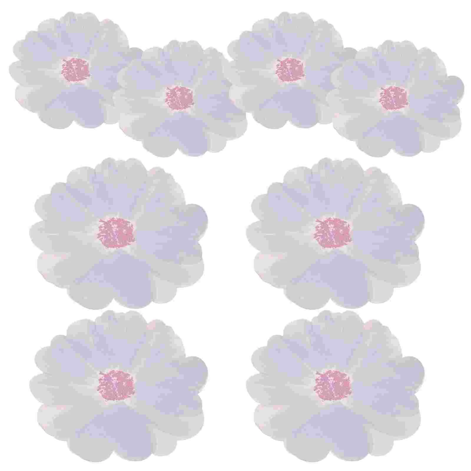 

8 Pcs Blue Flower Tableware Disposable Paper Plates Party Catering Trays Dessert Plates Cookie Trays Fruit Plates Candy