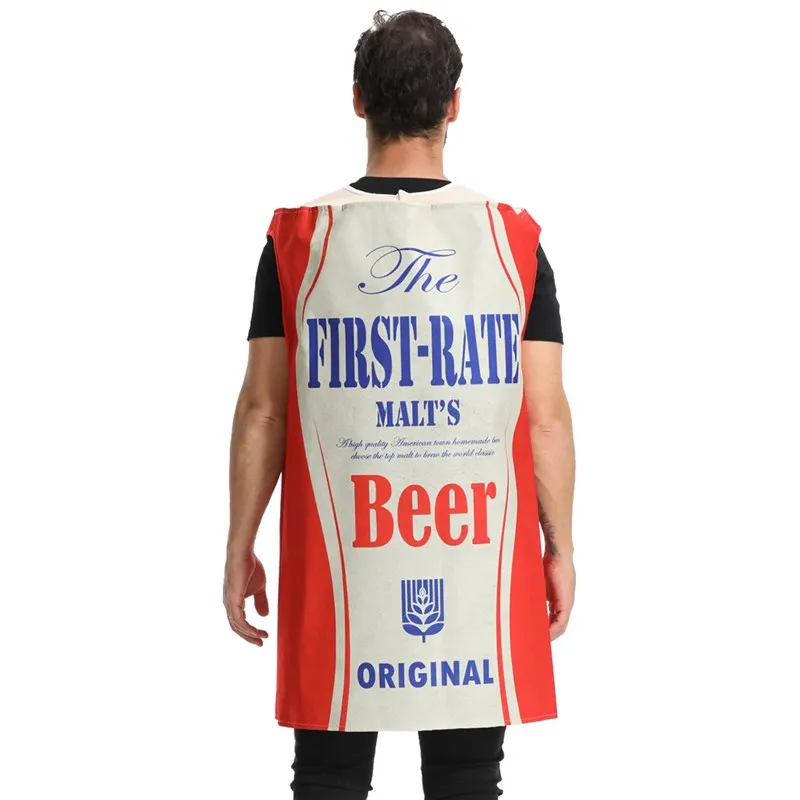 Kreatives Halloween-Bühnenkostüm für Erwachsene, Bierbecher, Performance-Anzug, Polyester-Material, Herren-Sle-Bier-Festival-Kostüm