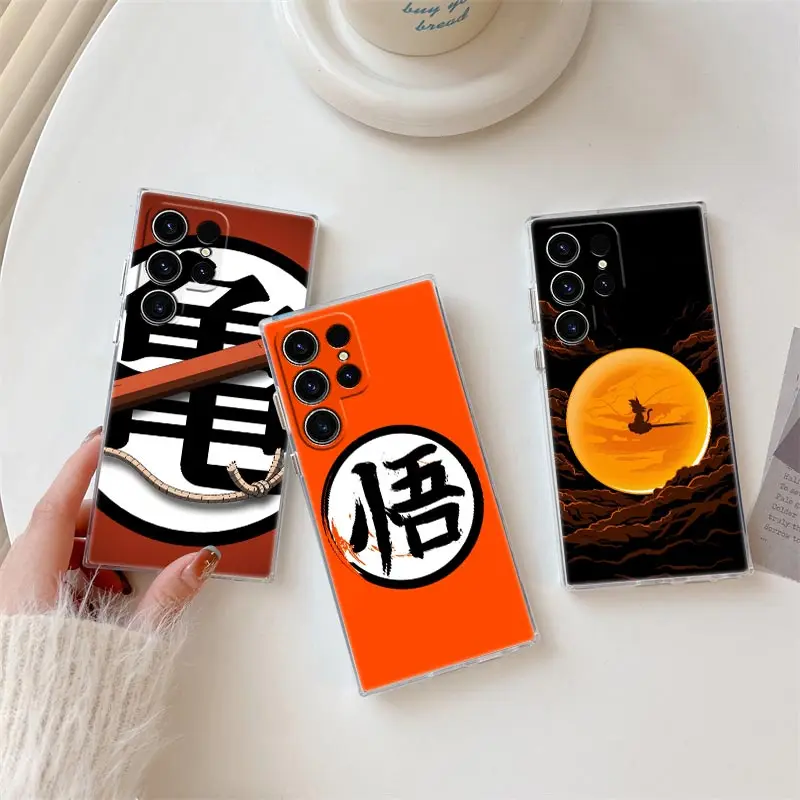 

Super Saiyans DBZ Son Goku S26 Ultra Case For Samsung Galaxy S25 S26 S24 S23 Ultra S22 S20 Plus S21 FE A57 5G Clear Phone Cover
