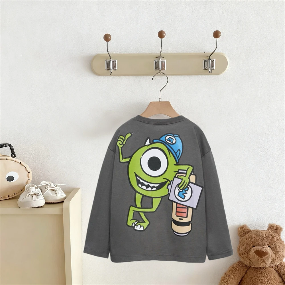 ميكي ماوس تي شيرت ملابس عصرية للأطفال بعمر 2-7 سنوات تصميم جديد لطيف بلايز للأطفال بنين بنات رقيقة Crewneck قاع قميص #2