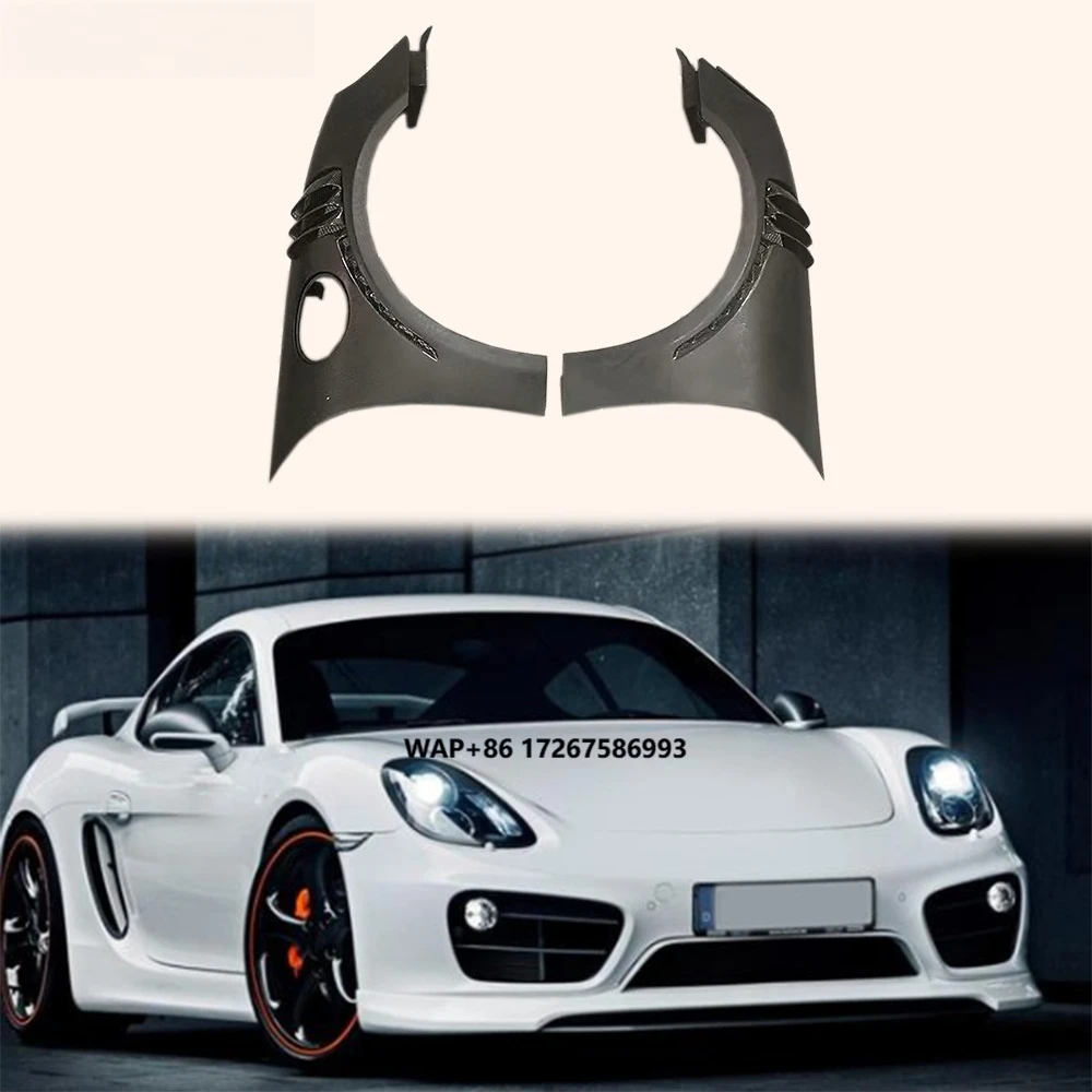 

For Porsche 981 2Dr Partial Carbon KZ Style Front Side Vented Fender Pair