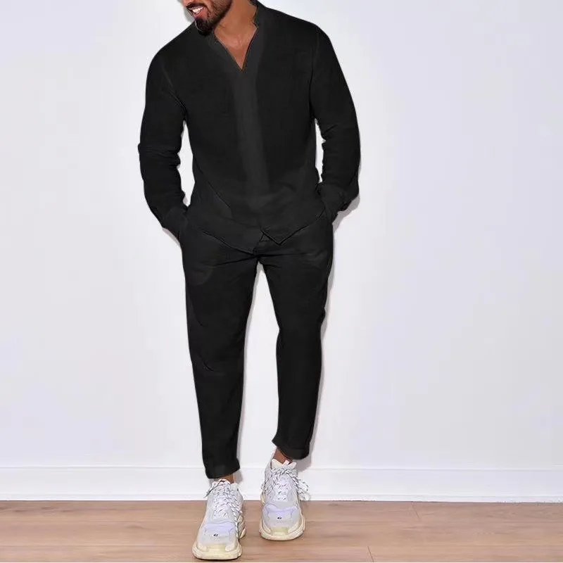 Men's Stand Collar Sweatshirt Jacquard Pullover Loose Zipper Jacket