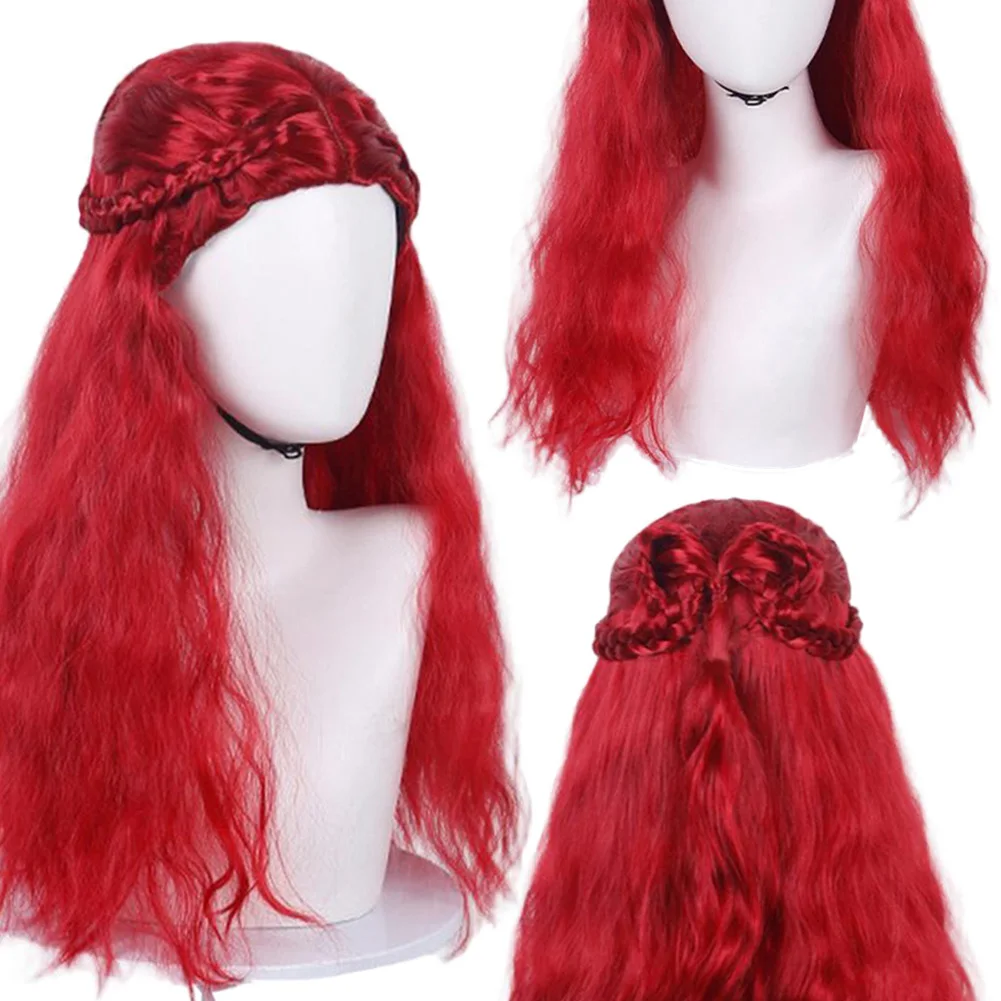 

Fantasia Descendants Rise 5 Queen Of Hearts Wigs Cosplay Hair Women Disfraz Costume Accessories Female Halloween Carnival Prop