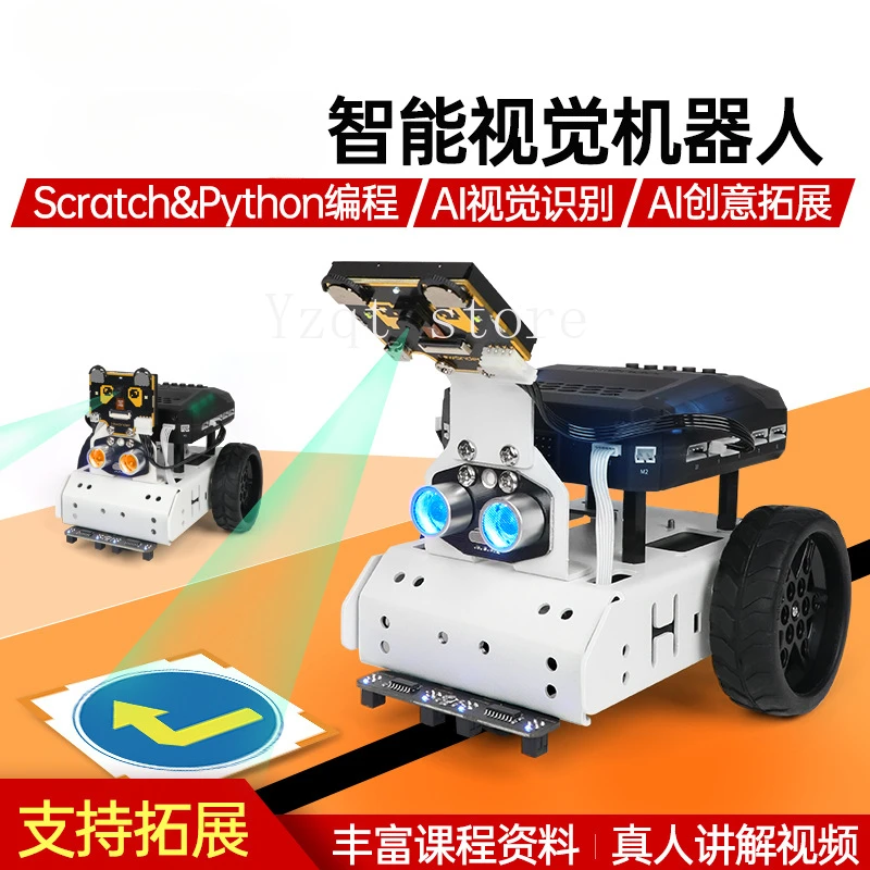 

Intelligent car visual recognition AiNova driverless Scratch graphical Python programming robot