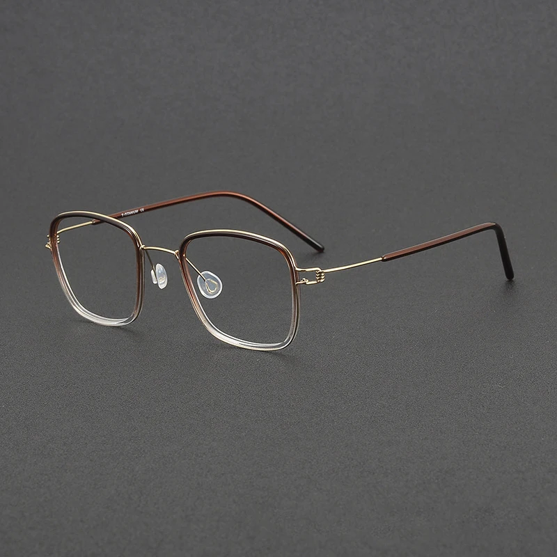 

Brand Pure Titanium Eyeglass Frame Ultra Light Square Men's Glasses Frames Men Women 2025 Optical Prescription Eyewear