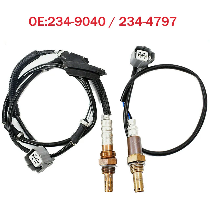 2 Pieces Downstream Oxygen Sensor 234-4797 Upstream Air Fuel Ratio Sensor 234-9040 for 2003-2007 Honda Accord LX DX EX SE 2.4L