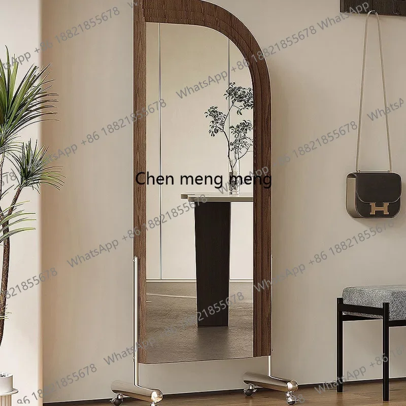 Living Room Decoration Mirror Modern Art Full Body Wooden Girls Mirror Aesthetic Bedroom Korean Style Espelhos Home Products