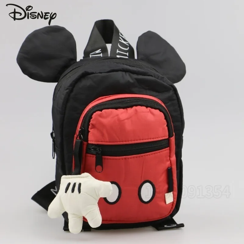 Disney Mickey New Children's Mini Backpack Luxury Brand Original Mini Children's Backpack 3D Cartoon Cute Children's Schoolbag