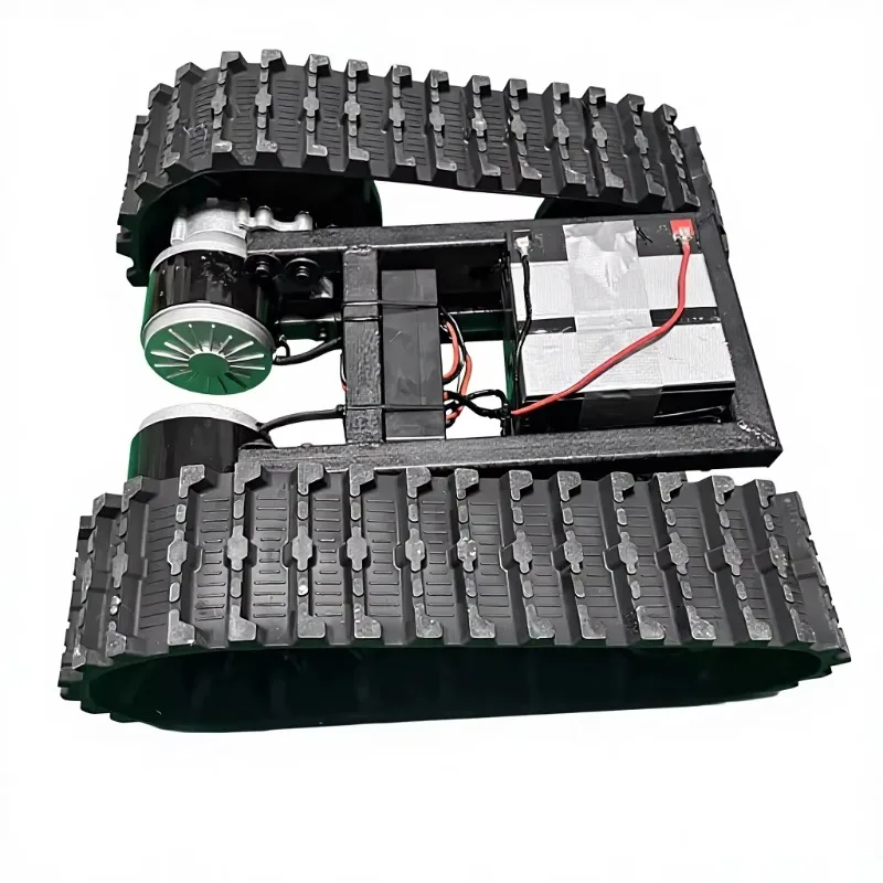 Rubber Tracked ATV/Utility Vehicle Freight Platform Chassis System Off-Road Vehicle with Remote Control (24V)