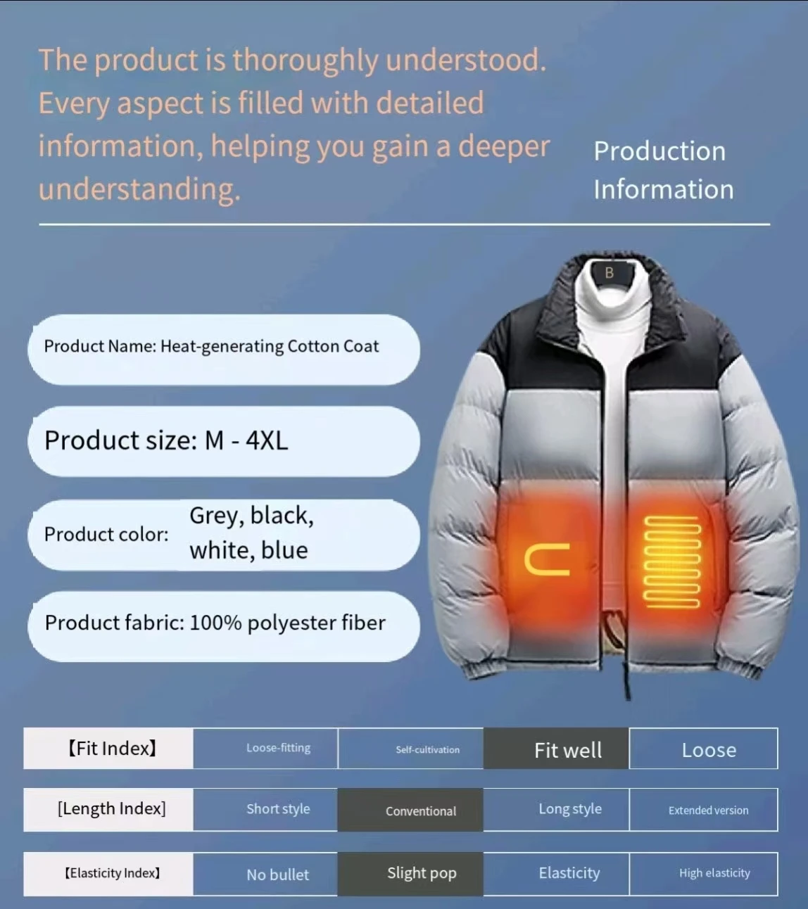 جديد الشتاء 6-منطقة التدفئة القطن أبلى الخريف والشتاء الرجال اللون مطابقة USB التدفئة الكهربائية في الهواء الطلق الباردة (لا بطارية)