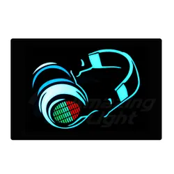 Disco Sound Active Equalizer El Foil With 2pcs AA Battery Inverter Free Shipping