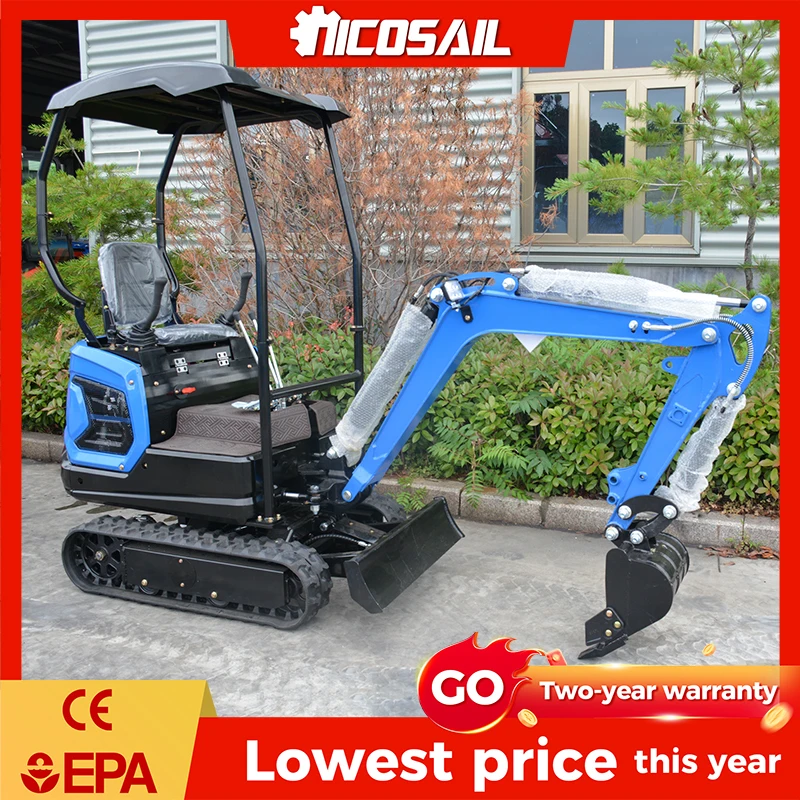 

Heavy Duty 1.2 Ton Mini Excavator OKW12 1200kg Small Digger for Rental Business CE EPA Certified Support Custom Brand OEM