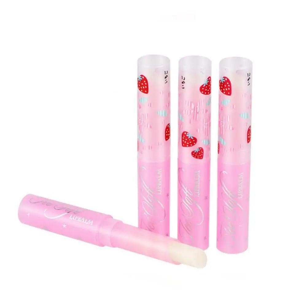 Natural Strawberry Lip Blam Temperature Change Lip Balm Color Lipstick Lip Change Lipstick Lip Care Beauty Makeup Cosmetics