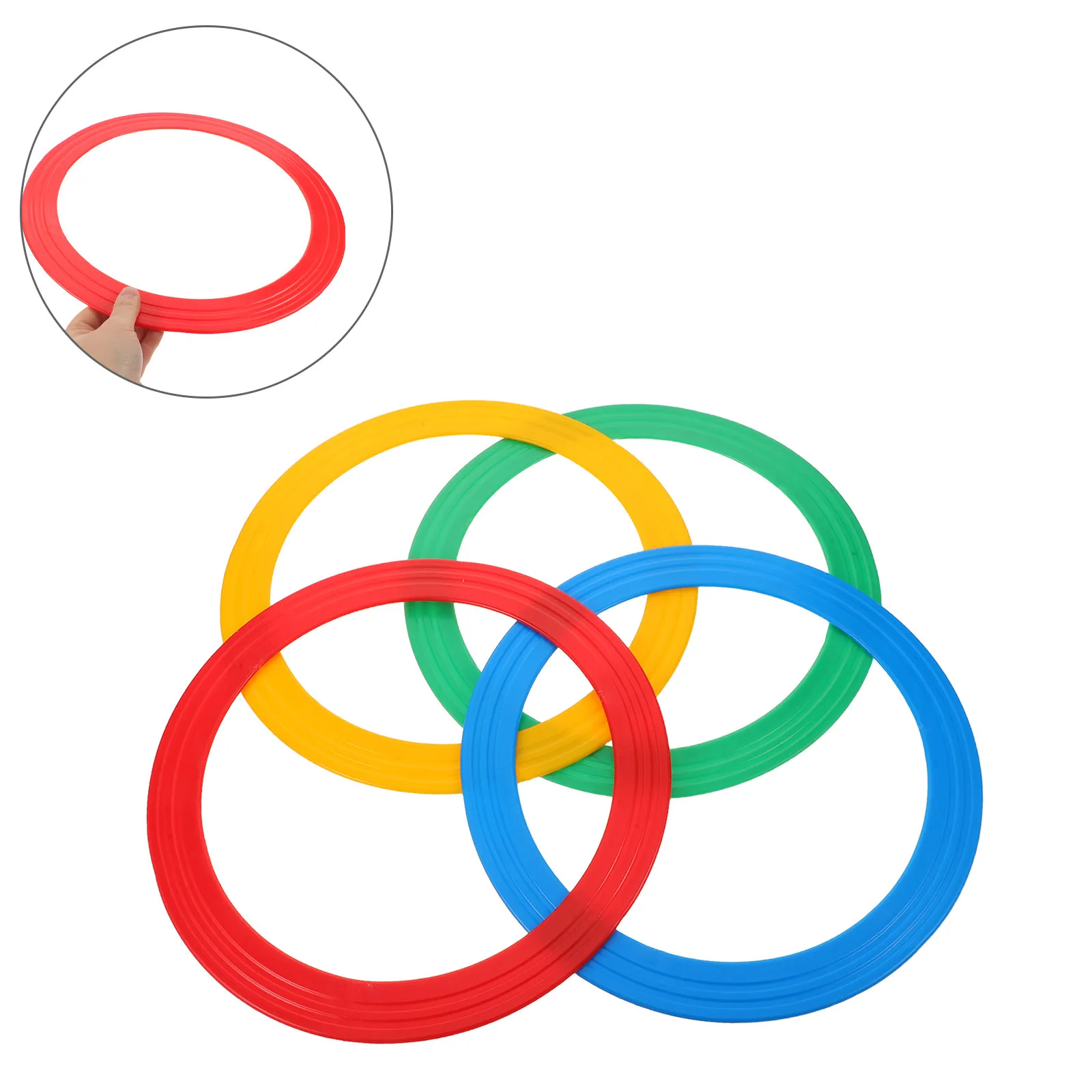 

Набор из 4 пластиковых колец для жонглирования, 13 дюймов, легкий, для улицы, для цирковых выступлений, тренировки координации