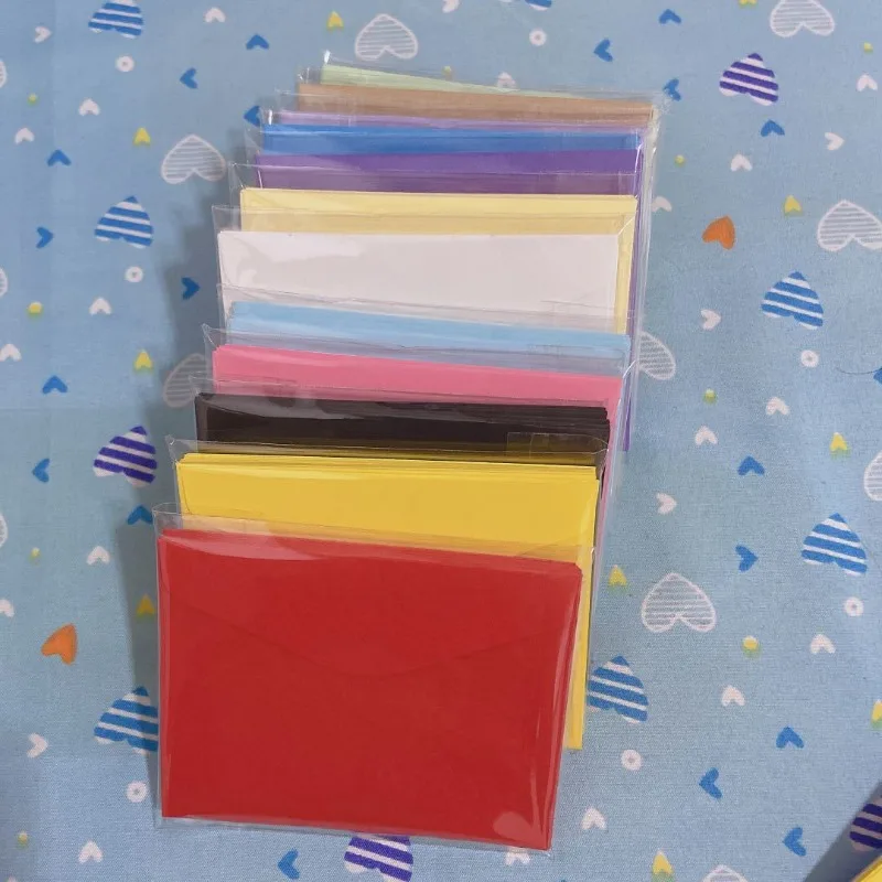 10 قطعة مغلفات صغيرة بلون الحلوى لتقوم بها بنفسك ورق الحرف سكرابوكينغ لوازم المفضلة حاملي بطاقات الهدايا للحروف صور القرطاسية