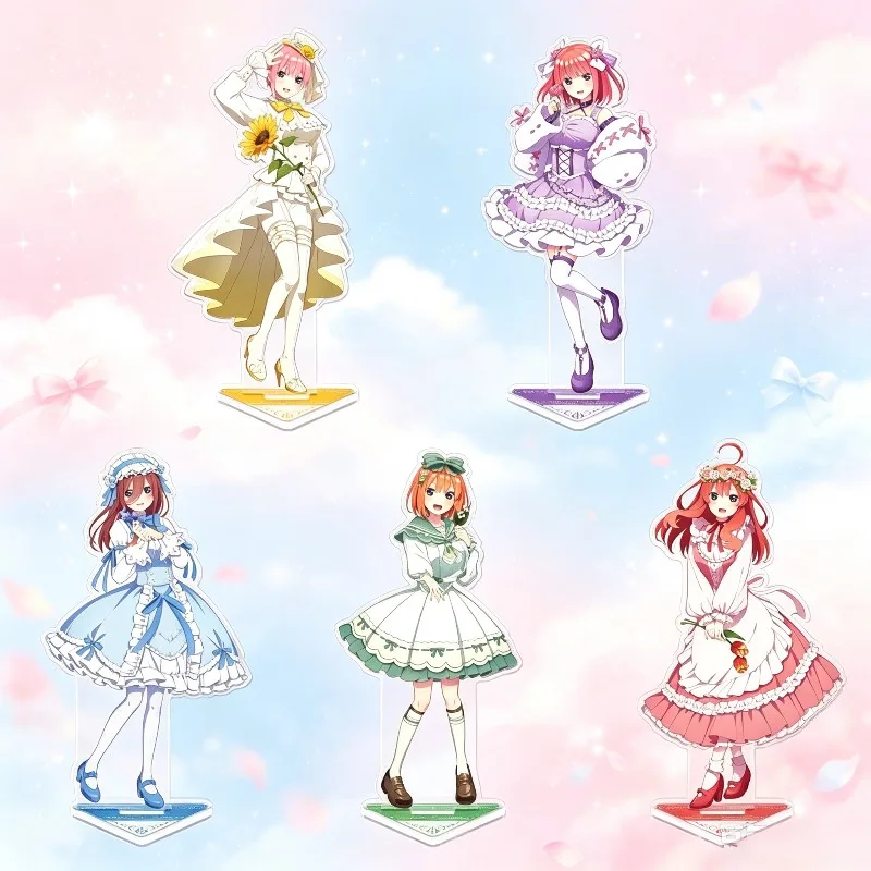 Las Quintupletas Quintesionales, Soporte Acrílico Estilo Lolita, Figura de Anime de Nakano Ichika Nino Miku, Adorno de Escritorio, Regalos Coleccionables