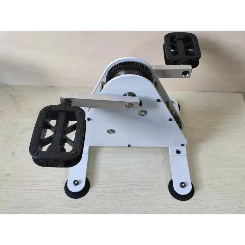 New Rotary Fitness Generator, Hand Crank & Pedal Power Dynamo, Portable Human Powered Generator for Science Experiment
