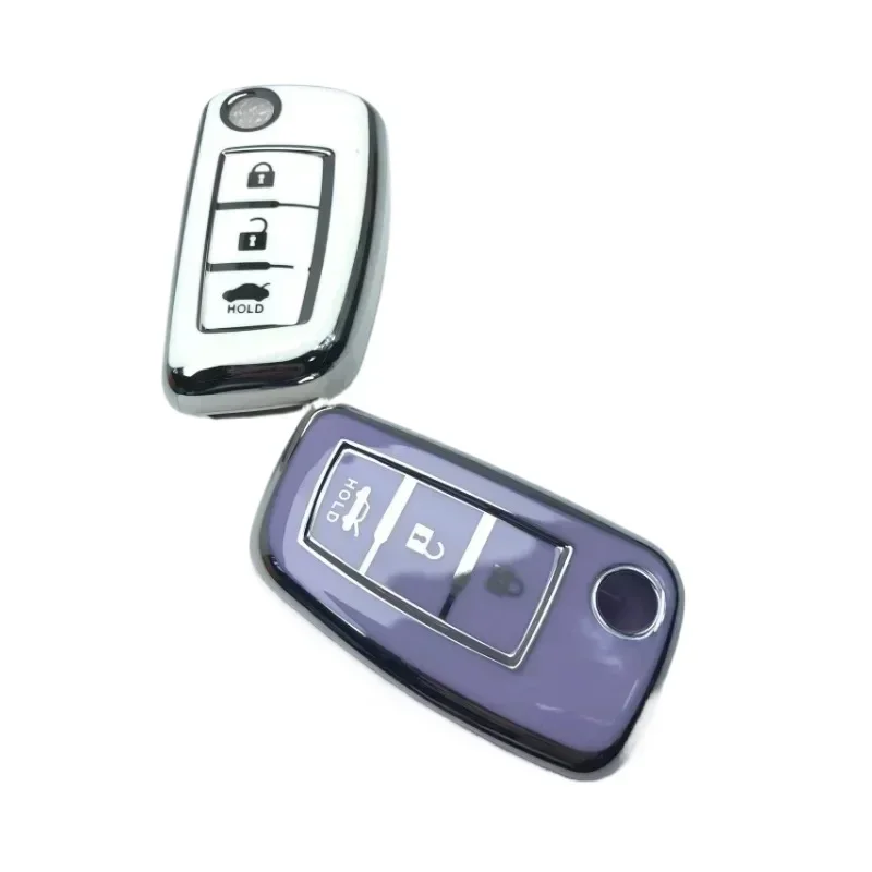 Accessoire Applicable Dongfen Nissan Classic Sylphy Qashqai Tiida Jinke Blue Bird Men's and Women's Folding Car Key Shell Buckle