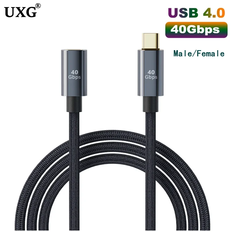 USB-C Type-C USB4 90 Degree Angled Cable 40Gbps with 100W Charging UHD 8K 5K 4K@60Hz USB 4.0 Compatible Thunderbolt 4 & 3