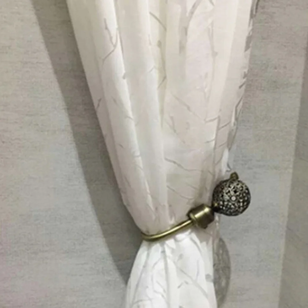 

2 шт. крючки для навеса U-образный полый металлический держатель в стиле ретро, регулируемая длина, элегантные красочные ручки, украшение для дома, занавеска