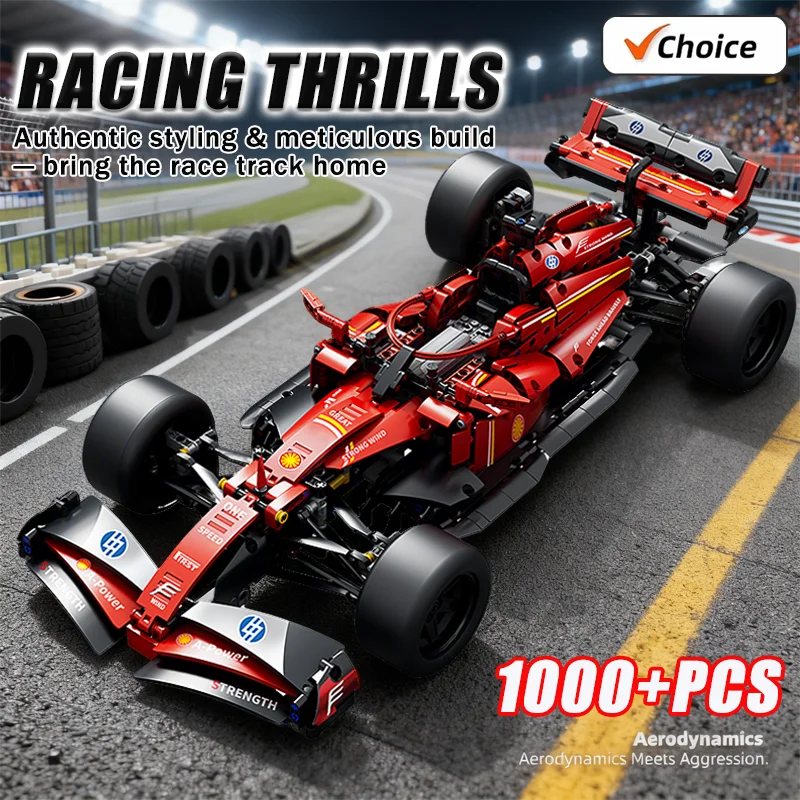 1000 + قطعة الأداء التقني الكلاسيكي سباق السيارات بنة لتقوم بها بنفسك تجميع اللعب تحصيل نموذج سيارة البناء الأولاد الهدايا #1