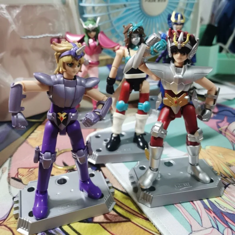 Genuine Saint Seiya Animation Peripheral Toys Galaxy Version Gold Cloth Aiolos Shura Ikki Shun Movable Model Figure Toy Gifts