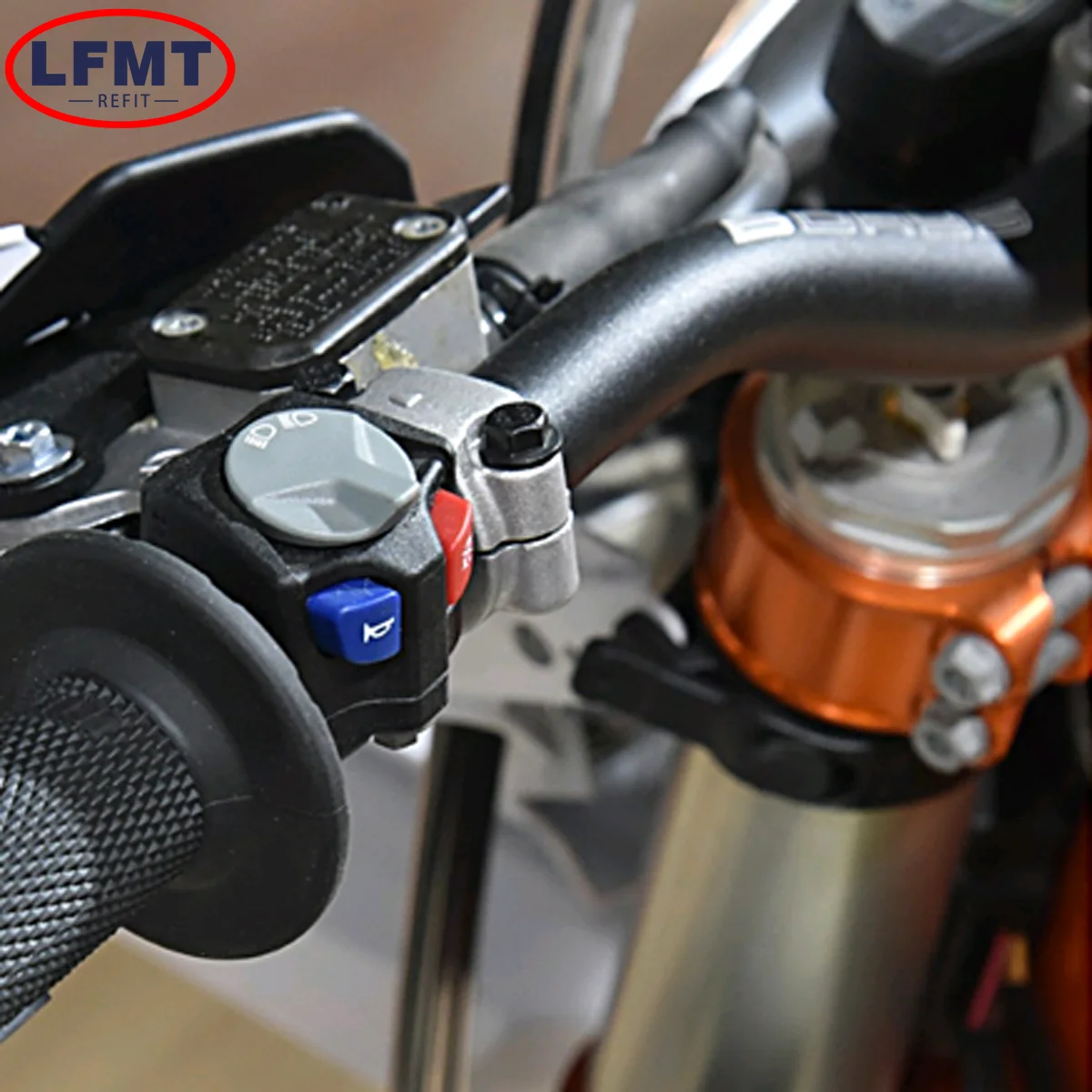 Motorcycle Handle Bar Clamp Cover Clutch Brake Master Cylinder Clamp For Honda Kawasaki Suzuki Yamaha KTM 690 950 990 1190 1290 view 2