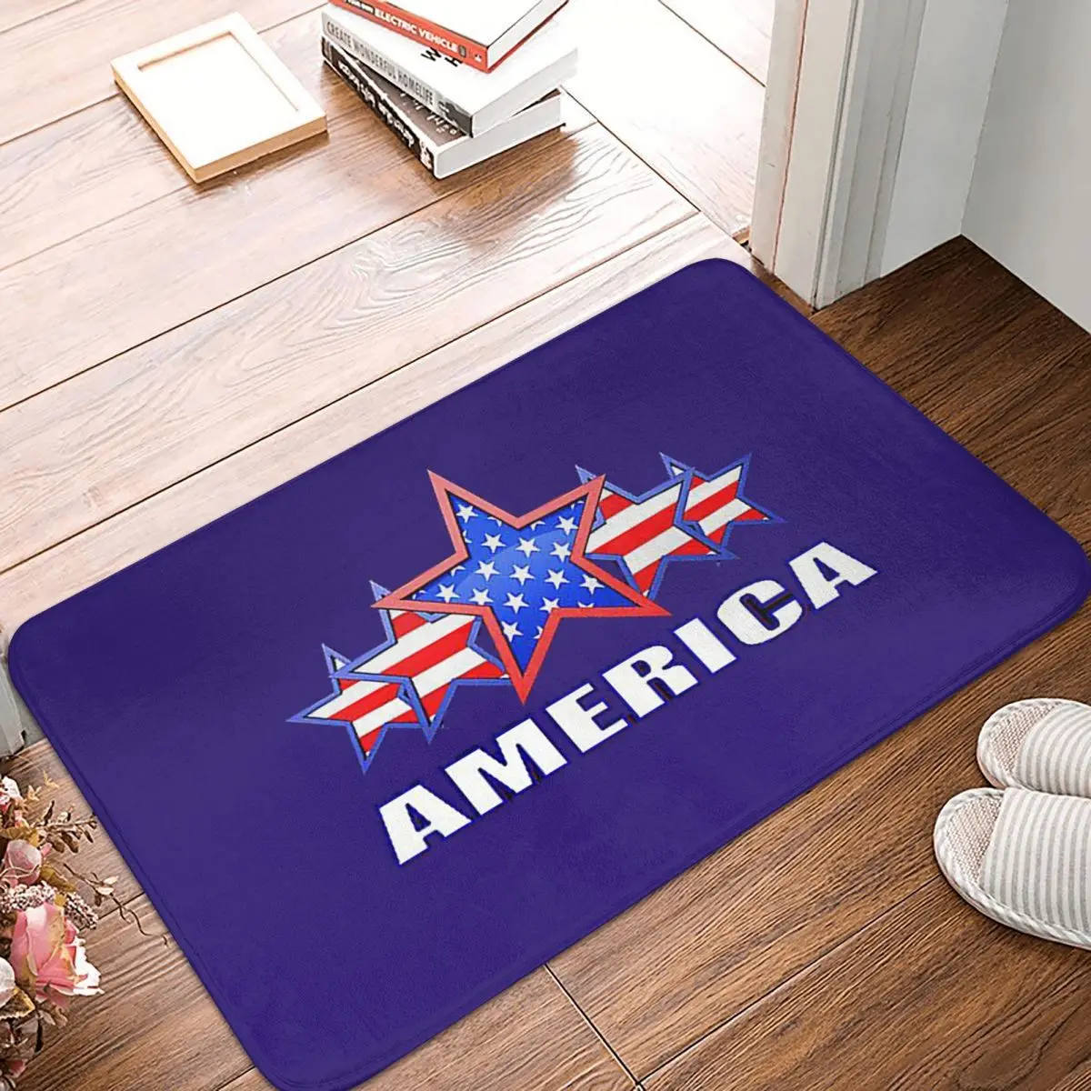 America Army Military Star Anti-slip Doormat Floor Mat Carpet Rug for Kitchen Entrance Home Bathroom Living room Footpad Mats